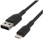 Belkin geflochtenes Lightning/USB-Kabel 2m schwarz