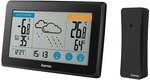Hama Wetterstation "Touch" mit Au&szlig;enthermometer schwarz