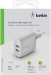 Belkin BoostCharge 24W Dual-USB-A-Ladeger&auml;t wei&szlig;