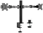 LogiLink BP0106 Monitorhalterung f&uuml;r 2 Displays 43,2-81,3 cm (17-32 Zoll) schwarz