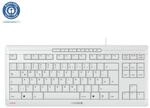Cherry STREAM KEYBOARD TKL kabelgebundene Tastatur wei&szlig;-grau