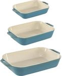 Staub Ofenformen-Set 3-tlg. Keramik rechteckig antik-t&uuml;rkis