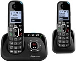 Audioline BigTel 1582 DECT-Telefon mit Anrufbeantworter schwarz