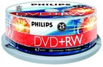 Philips DVD+RW Rohlinge (4.7 GB Data/ 120 Minuten Video, 1-4x Speed Aufnahme,...