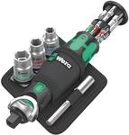 Wera Zyklop 8009 Pocket Imperial Set 2 Ratschengriff mit Steckschl&uuml;sselund Bit-Set
