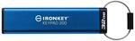 Kingston IronKey Keypad 200 Verschl&uuml;sselter USB-Stick 32GB blau