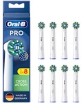 Oral-B Pro CrossAction Aufsteckb&uuml;rsten f&uuml;r elektrische Zahnb&uuml;rste 8 St&uuml;ck