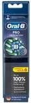 Oral-B Pro CrossAction Aufsteckb&uuml;rsten f&uuml;r elektrische Zahnb&uuml;rste 6 St&uuml;ck schwarz