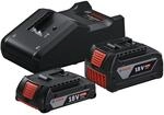 Bosch Professional 18V Starter-Set 2x 4,0Ah mit GAL 18V-40