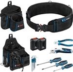 Bosch Professional Combo Kit Werkzeugg&uuml;rtel + Handwerkzeug-Set