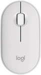 Logitech Pebble Mouse 2 M350s schlanke kabellose Bluetooth-Maus wei&szlig;