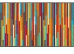 WASH + DRY Gro&szlig;e Fu&szlig;matte 75 x 120 cm Motiv MIKADO STRIPES bunte Streifen