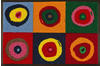 WASH + DRY Fußmatte 40 x 60 cm Motiv SERGEJ farbige Kreise