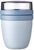 MEPAL Lunchpot ELLIPSE Lunchbox Snackbox mit 2 Behältern nordic blue