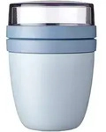 MEPAL Lunchpot ELLIPSE Lunchbox Snackbox mit 2 Beh&auml;ltern nordic blue