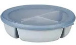 MEPAL Bento-Bowl CIRQULA 1,0 Liter dreigeteilt nordic blue