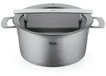 FISSLER Serie PHI COLLECTION Fleischtopf 24 cm 5,1 Liter mit Glasdeckel