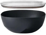 MEPAL Servierschale mit Deckel Salatsch&uuml;ssel SILUETA 5 Liter nordic black