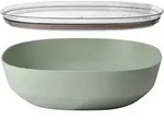 MEPAL Servierschale mit Deckel Salatschale SILUETA 4 Liter nordic sage (salbei)