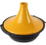 PEUGEOT Tagine Tajine ATLAS 30 cm Aluminium mit Keramikdeckel safrangelb