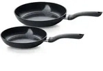 FISSLER Bratpfannen-Set ESSENTIAL 24 + 28 cm schwarz PFAS/PTFE-frei INDUKTION