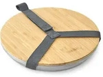 BLACK+BLUM Set 4 Edelstahl-Teller 25 cm + Servierbrett f&uuml;r Camping, Picknick