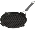 STAUB France Grillpfanne 27 cm rund Gusseisen