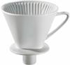 CILIO Porzellan Kaffeefilter mit Stutzen Größe 4 weiß