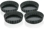 K&Uuml;CHENPROFI Tarteletteform BAKE MINI 4 St&uuml;ck mit Hebeboden schwarz