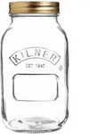 KILNER Einmachglas mit Schraubdeckel 1 Liter Vorratsglas