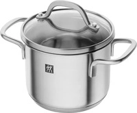 Zwilling 66653120, ZWILLING Serie PICO Mini-Kochtopf 12 cm 1,0 Liter Glasdeckel