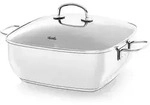 FISSLER Br&auml;ter SECURAL eckig 28 x 28 cm Antihaftbeschichtet Glasdeckel INDUKTION