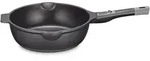 K&Uuml;CHENPROFI Bratpfanne MILANO mit abnehmbarem Griff 28 cm hoher Rand INDUKTION
