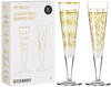 RITZENHOFF Champagnerglas-Set GOLDNACHT CHAMPUS DUETT BEST OFF22 je 205 ml 2...
