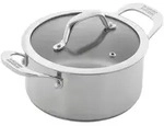 KUHN RIKON Kochtopf ALLROUND mit Glasdeckel 16 cm 1,5 Liter INDUKTION