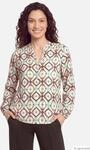 Casual-Bluse mit Muster