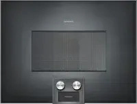 Gaggenau BM454100 Mikrowellen-Backofen 36l Serie 400 Antrazit T&uuml;ranschlag rechts