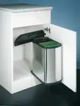 Naber 8011270 Duo 3416, Abfallsammelsystem Edelstahl Duo 3416, Abfallsammelsystem,