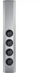 Naber 7053093 Mira Eck Small 1 EdelstahlEck-Steckdosenelement mit Teleskopst&uuml;...