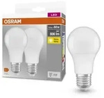 2er-Pack Osram LED E27 Leuchtmittel mattiert warmwei&szlig;es Licht 8W wie 60 Watt