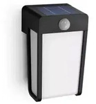 Philips LED Solar Wandleuchte Shroud Schwarz/Wei&szlig;