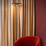 Lucide CELESTE LED Stehlampe &Oslash;28 cm 21W 2700K Schwarz dimmbar Touch