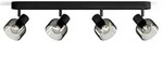 Philips 4err Sleet Deckenstrahler in Schwarz IP20 - E14 Fassung - aus Glas und Metall