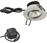 EVN LED Decken-Einbaustrahler mit warmwei&szlig;em Licht dimmbar feuchtraumgeeignet