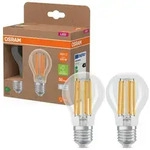 2er Set OSRAM E27 besonders effiziente LED Lampen klar 7,2W wie 100W 4000K