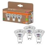 3er Set OSRAM GU10 LED Strahler besonders effizient 100 &deg; 2,5W wie 50W 4000K