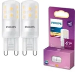 2er Set Philips LED G9 Capsule 3,7W 470lm 2700K Warmwei&szlig; 320&deg; &ndash; kompakte