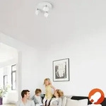 Philips myLiving Star 3-flammiger LED-Deckenstrahler in wei&szlig; mit schwenkbaren Lampen