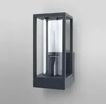 OSRAM Laternenformige Au&szlig;enwandleuchte Frame Glas Aluminium anthrazit -