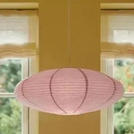 Nordlux Villo 60 moderne Pendelleuchte Schirm shade lila Papier retro Design ohne